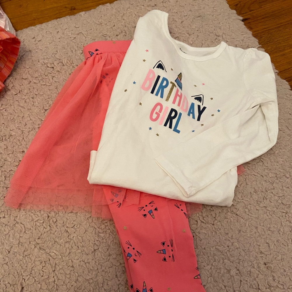 Little girls birthday outfit